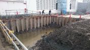 都立舎人公園に建設中の緊急時発電施設の視察